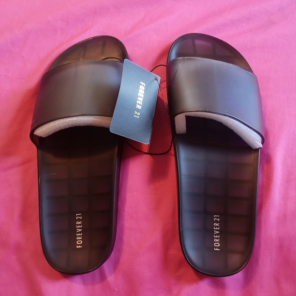Forever 21 jelly side sandals